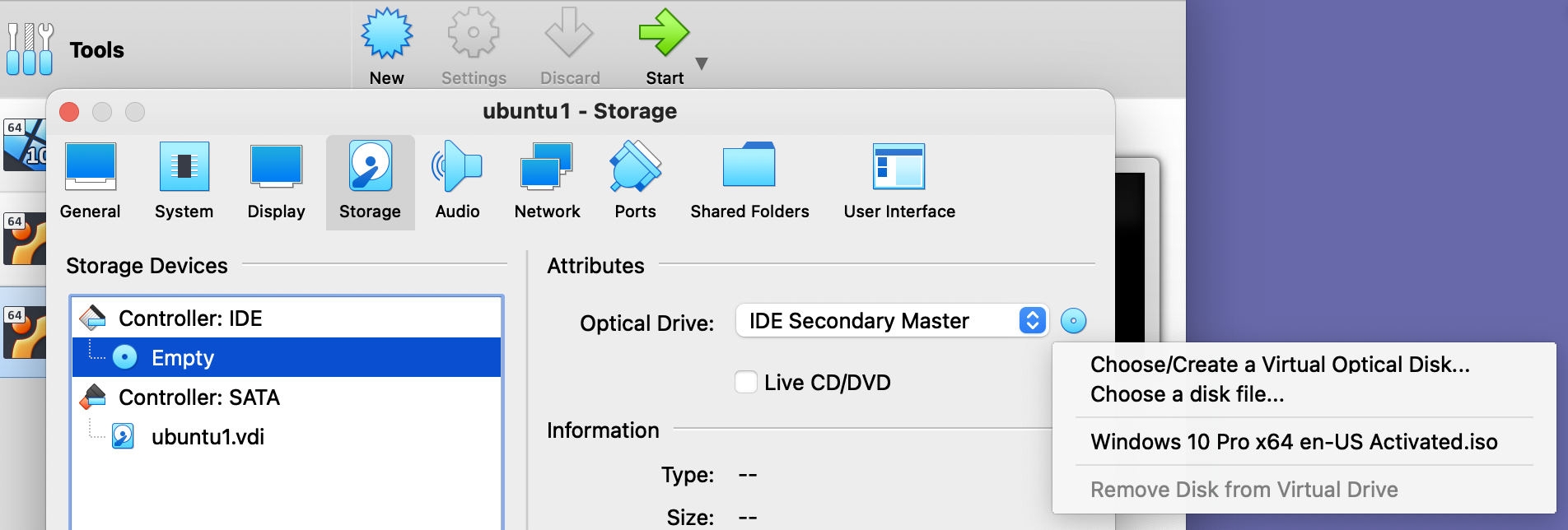 Download virtual optical disk file